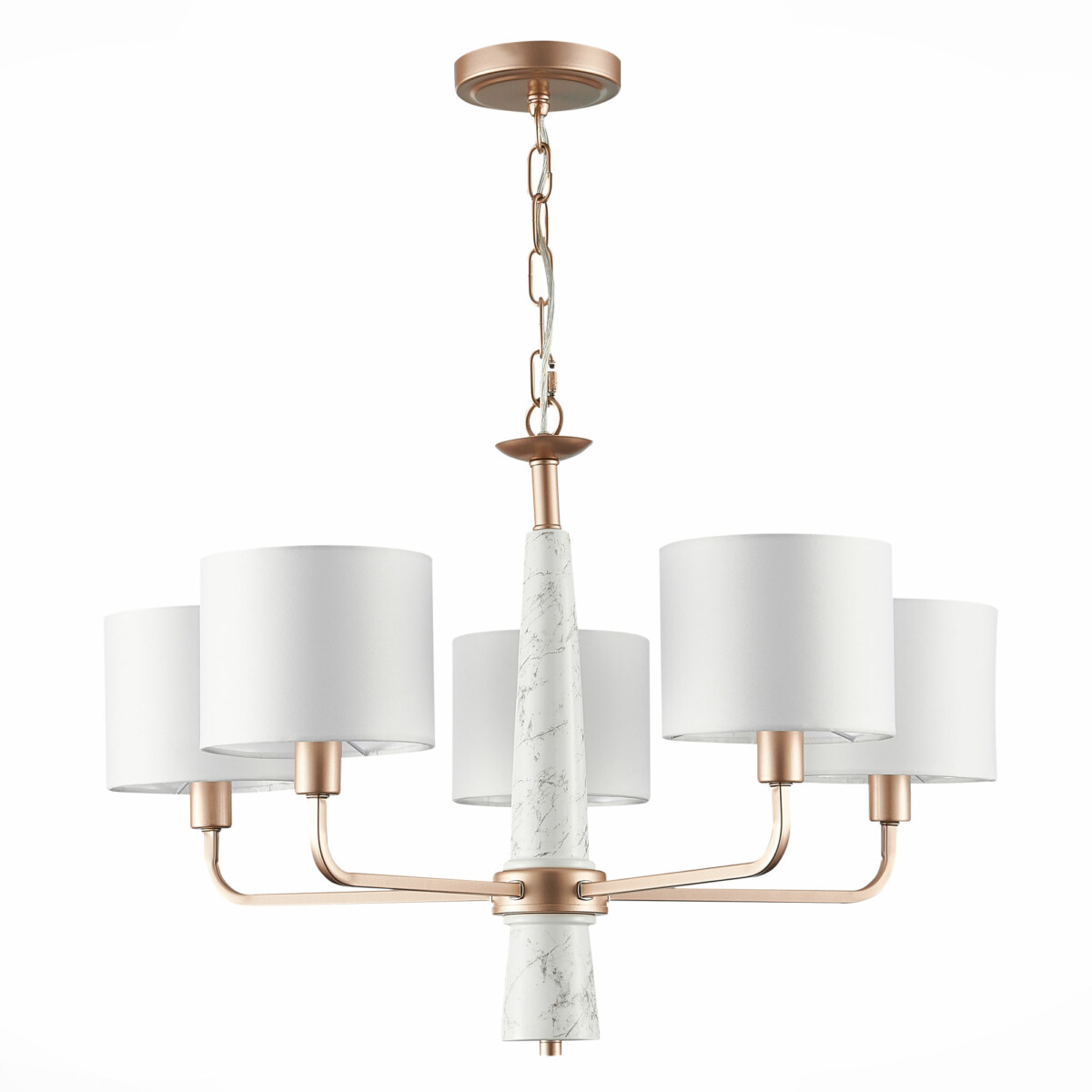 SL1163.203.05 Светильник подвесной ST-Luce Матовое золото/Белый E14 5*40W VELLINO — изображение 6