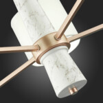 SL1163.203.05 Светильник подвесной ST-Luce Матовое золото/Белый E14 5*40W VELLINO — изображение 14