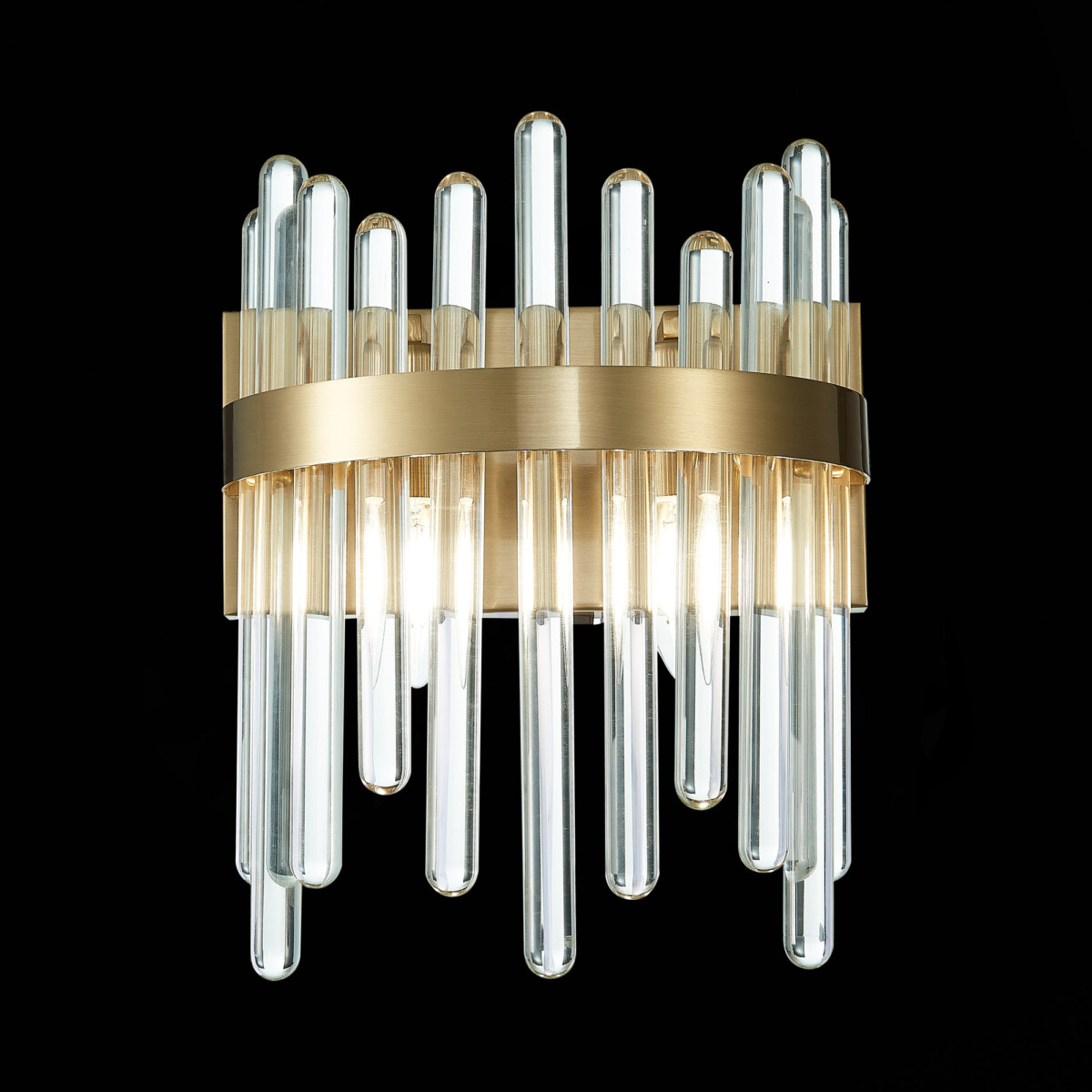 SL1167.301.02 Бра ST-Luce Латунь/Латунь, Прозрачный E14 2*40W TELLURIO — изображение 1