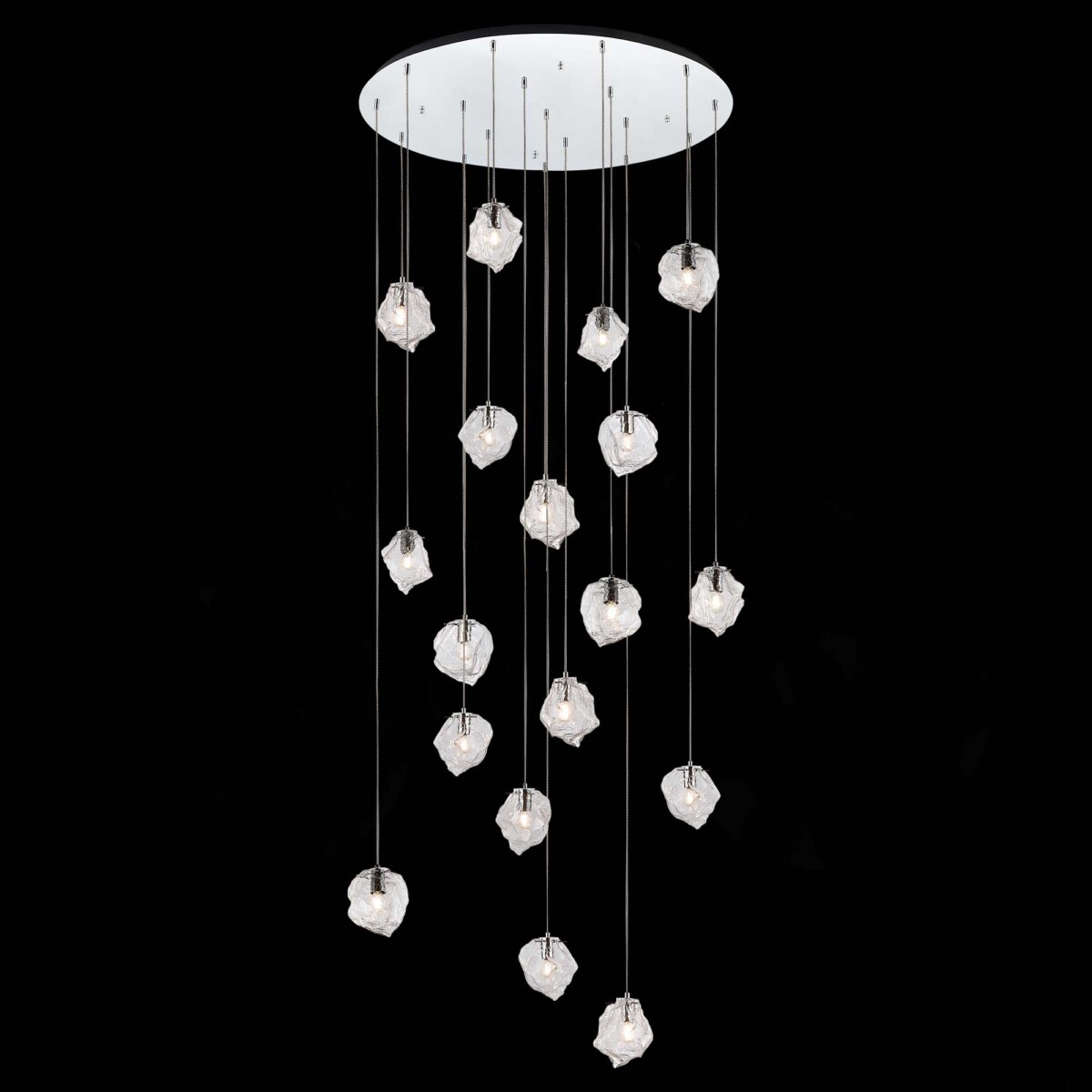 SL1175.103.18 Светильник подвесной ST-Luce Хром/Прозрачный E14 18*40W PORTICI — изображение 1