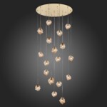 SL1175.303.18 Светильник подвесной ST-Luce Латунь/Янтарный E14 18*40W PORTICI — изображение 2