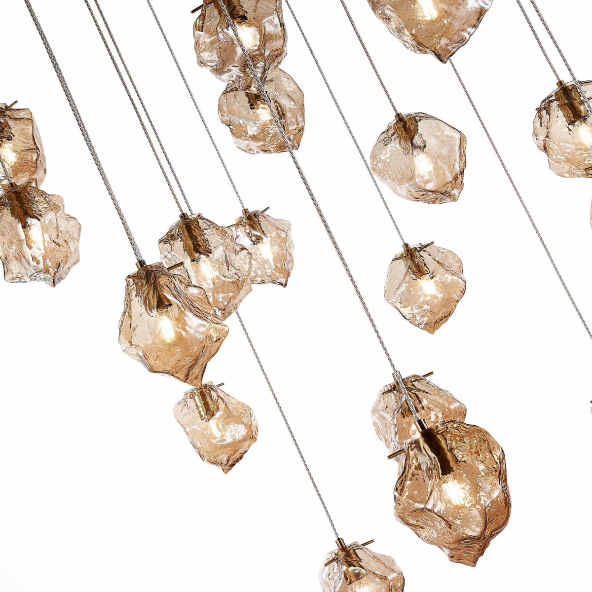 SL1175.303.18 Светильник подвесной ST-Luce Латунь/Янтарный E14 18*40W PORTICI — изображение 5