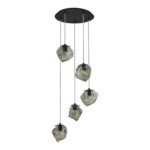 SL1175.403.05 Светильник подвесной ST-Luce Черный/Серо-зеленый E14 5*40W PORTICI — изображение 2