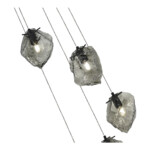 SL1175.403.05 Светильник подвесной ST-Luce Черный/Серо-зеленый E14 5*40W PORTICI — изображение 3