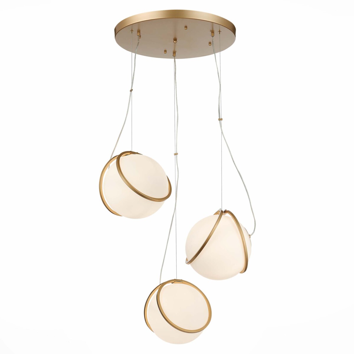 SL1181.353.03 Светильник подвесной ST-Luce Латунь/Латунь, Белый E27 3*40W ACERRA — изображение 3