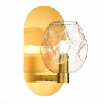 SL1188.301.01 Бра ST-Luce Латунь/Коньячный E14 1*40W IDESIA — изображение 3