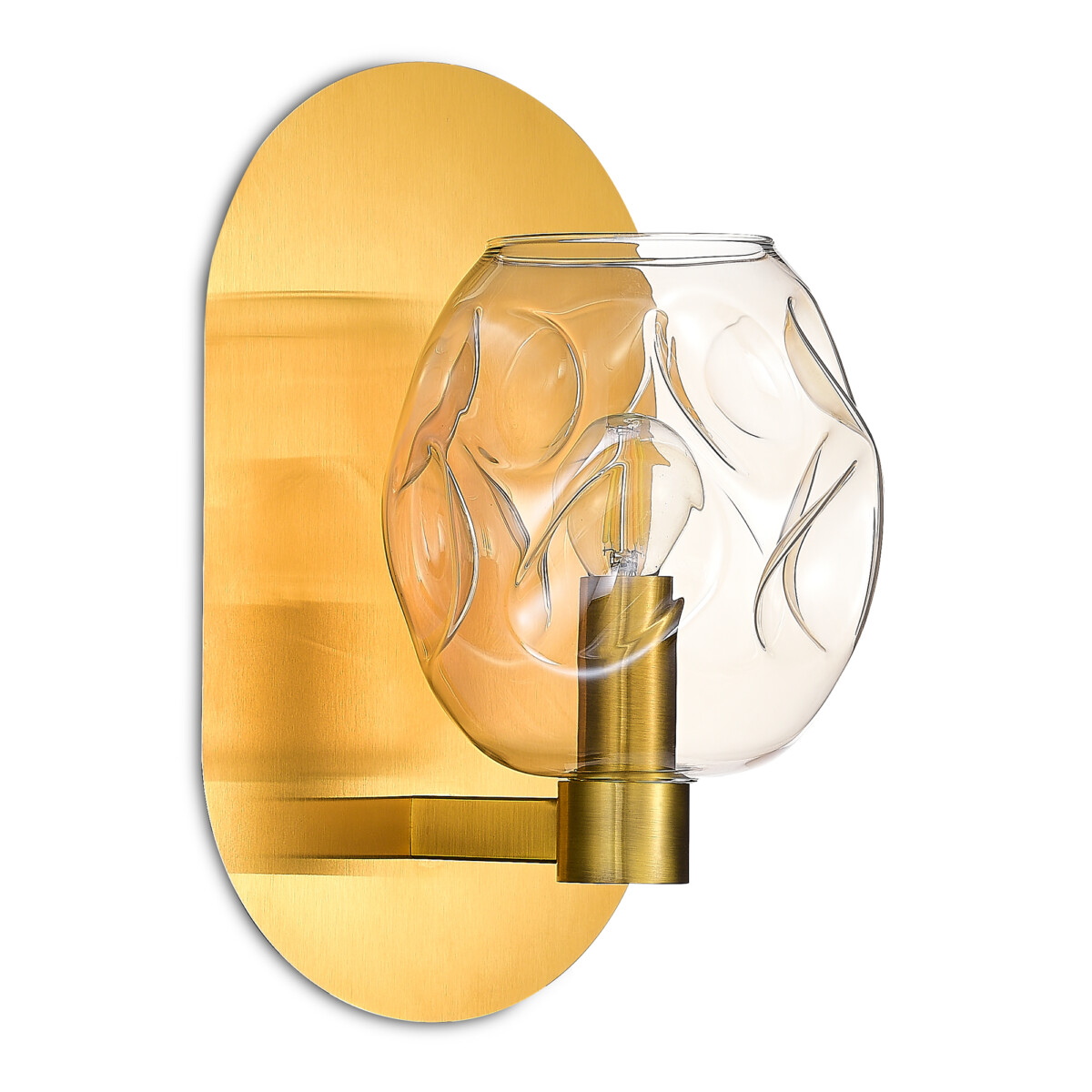 SL1188.301.01 Бра ST-Luce Латунь/Коньячный E14 1*40W IDESIA — изображение 4