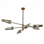 SL1209.302.06 Светильник потолочный ST-Luce Бронза,Черный/Дымчатый E14 6*40W MORAVE — изображение 3