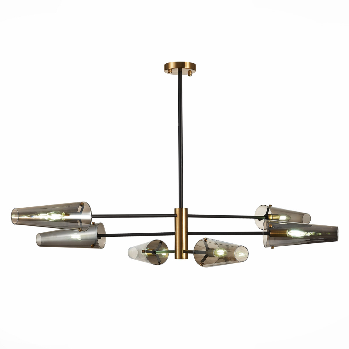 SL1209.302.06 Светильник потолочный ST-Luce Бронза,Черный/Дымчатый E14 6*40W MORAVE — изображение 6