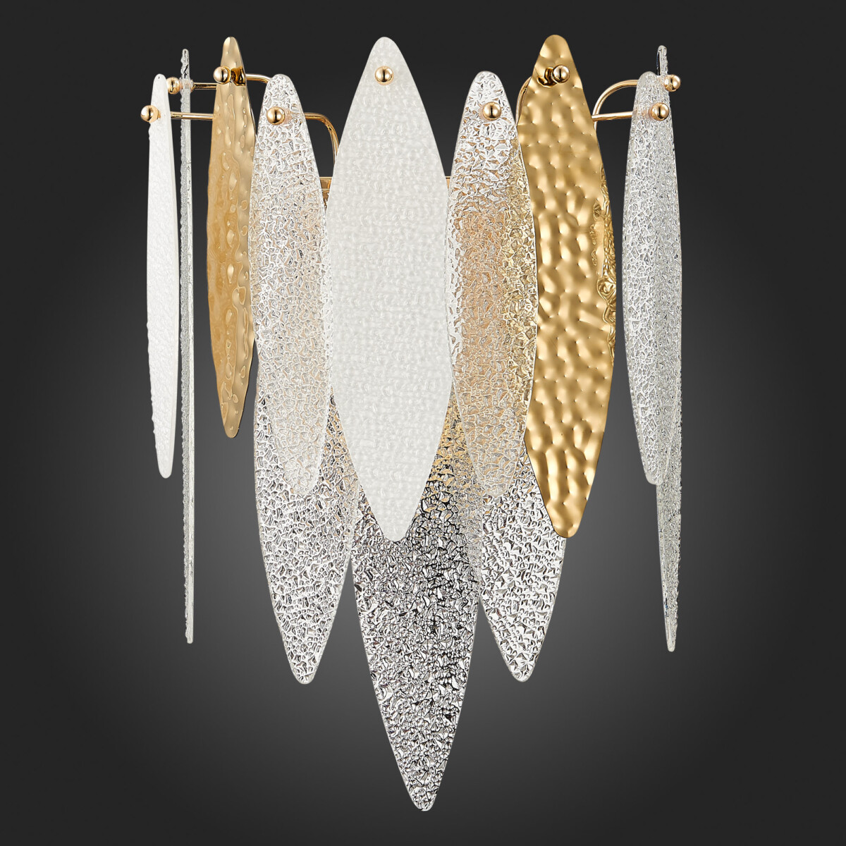 SL1224.201.02 Бра ST-Luce Золотистый/Прозрачный, Белый E14 2*60W LASTRA — изображение 5