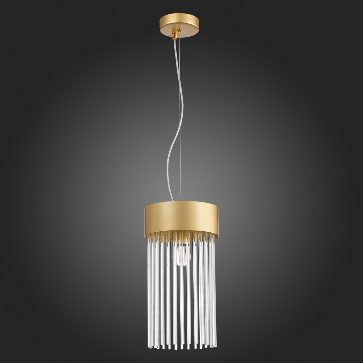 SL1225.203.01 Светильник подвесной ST-Luce Золотистый/Золотистый, Прозрачный E27 1*60W CONTATTO — изображение 5