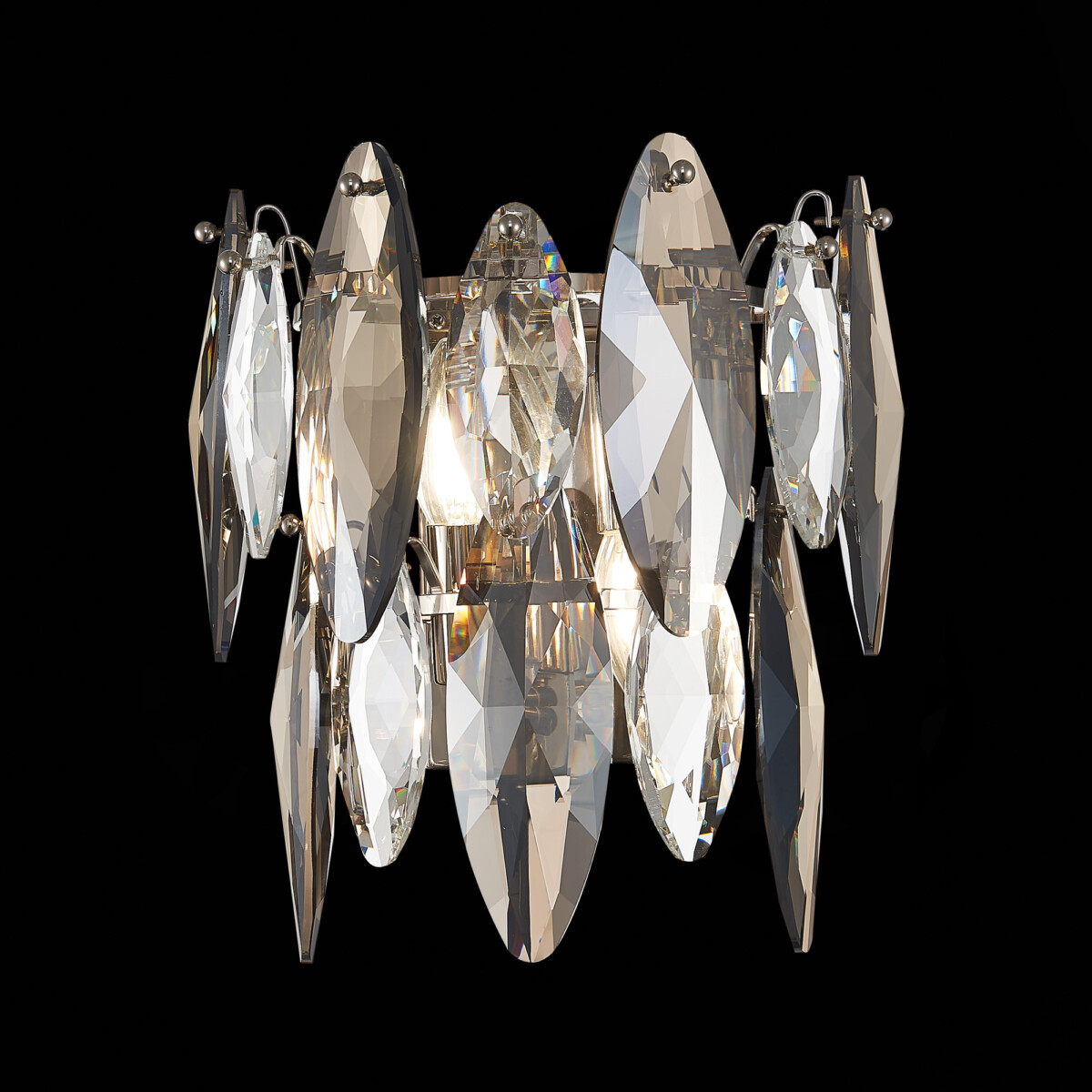 SL1227.101.02_01B SL1227.101.02 Бра ST-Luce Никель/Прозрачный E14 2*40W ANCONA — изображение 1