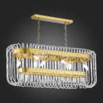 SL1228.203.08 Люстра подвесная ST-Luce Золотистый/Прозрачный E14 8*40W GROSSETO — изображение 2