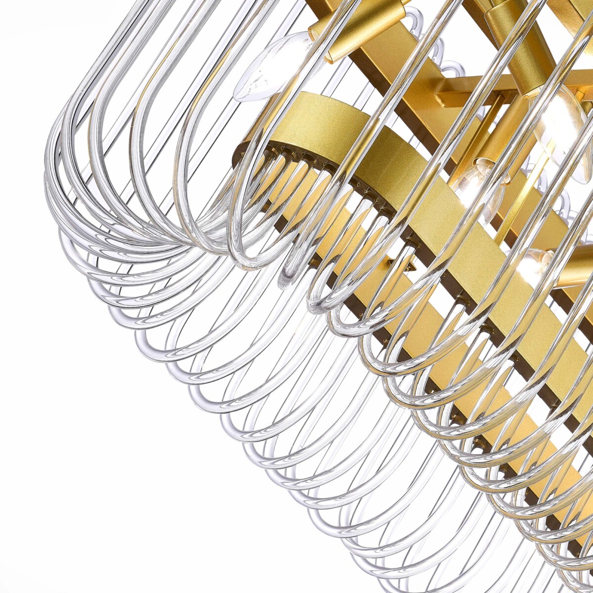 SL1228.203.08 Люстра подвесная ST-Luce Золотистый/Прозрачный E14 8*40W GROSSETO — изображение 6