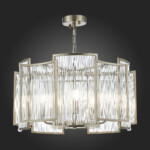 SL1234.103.05 Люстра подвесная ST-Luce Никель/Прозрачный, Никель E14 5*60W COSENZA — изображение 2