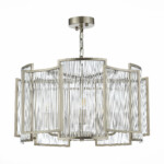 SL1234.103.05 Люстра подвесная ST-Luce Никель/Прозрачный, Никель E14 5*60W COSENZA — изображение 4