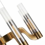 SL1235.303.08 Люстра подвесная ST-Luce Латунь/Хром, Прозрачный E27 8*40W ETTORE — изображение 5