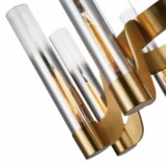 SL1235.303.08 Люстра подвесная ST-Luce Латунь/Хром, Прозрачный E27 8*40W ETTORE — изображение 6