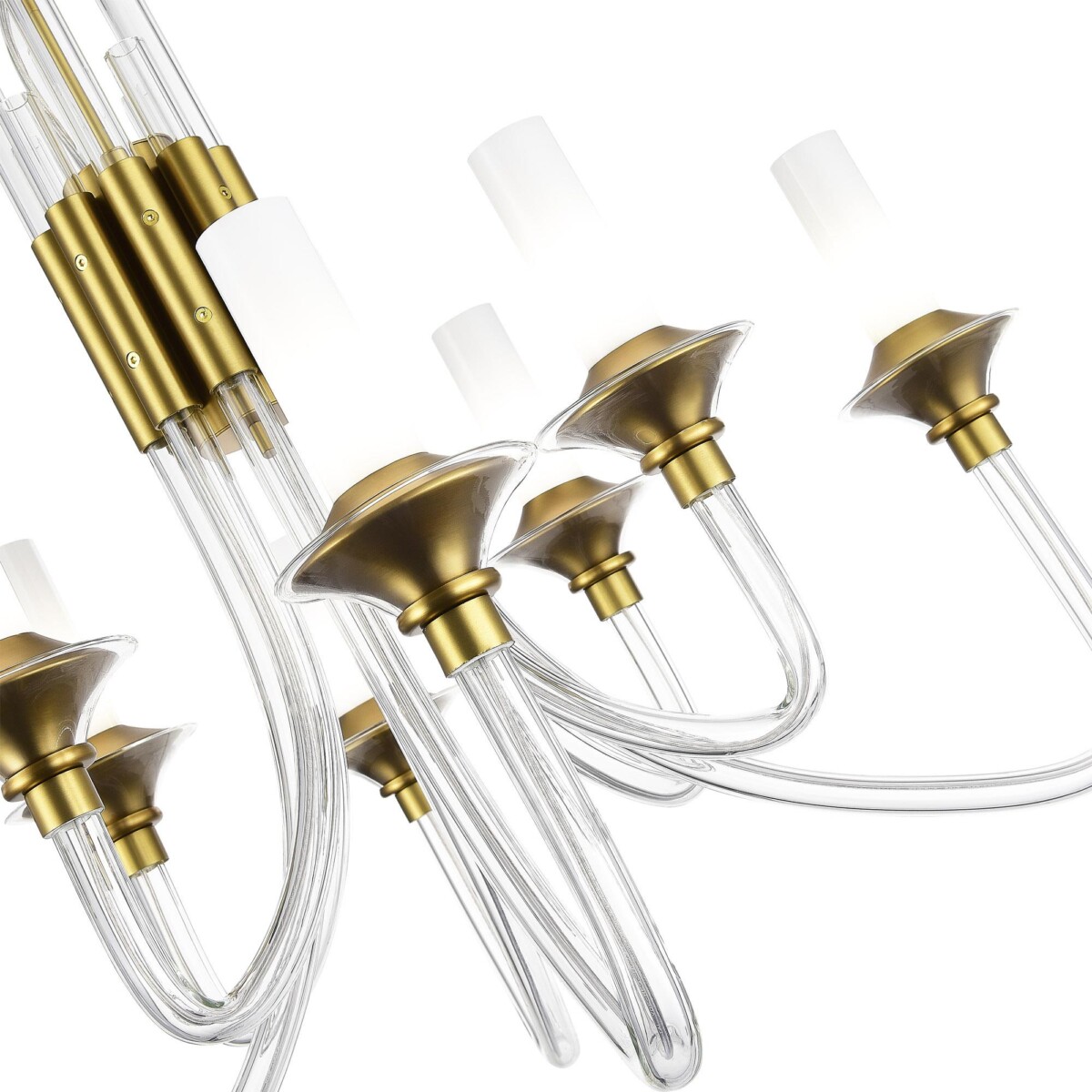 SL1241.203.08 Люстра подвесная ST-Luce Золотистый/Белый E14 8*40W VETRANO — изображение 3