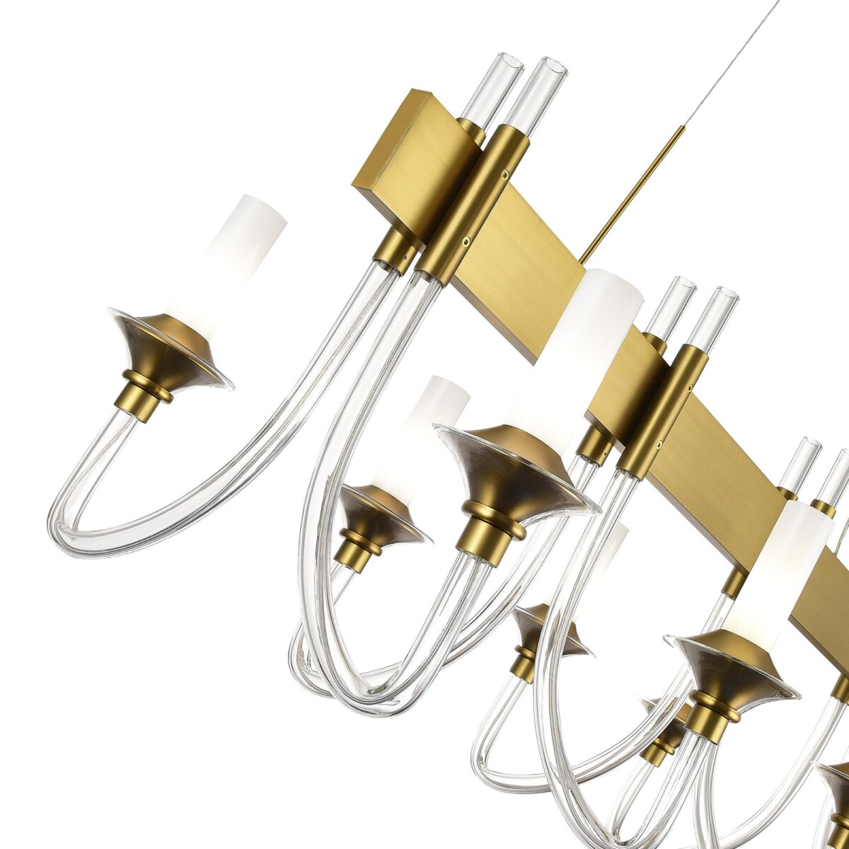 SL1241.213.08 Люстра подвесная ST-Luce Золотистый/Белый E14 8*40W VETRANO — изображение 3