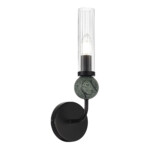 SL1244.401.01 Светильник настенный ST-Luce черный/прозрачный E14 1*40W MEDEA