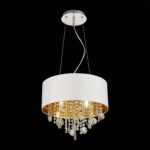 SL1350.503.04 Светильник подвесной ST-Luce Хром/Белый, Золотистый, Прозрачный E14 4*40W LACCHIA — изображение 7