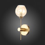 SL1500.201.01 Светильник настенный ST-Luce Золотистый/Янтарный E14 1*40W FOVIA — изображение 2