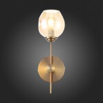 SL1500.201.01 Светильник настенный ST-Luce Золотистый/Янтарный E14 1*40W FOVIA — изображение 5