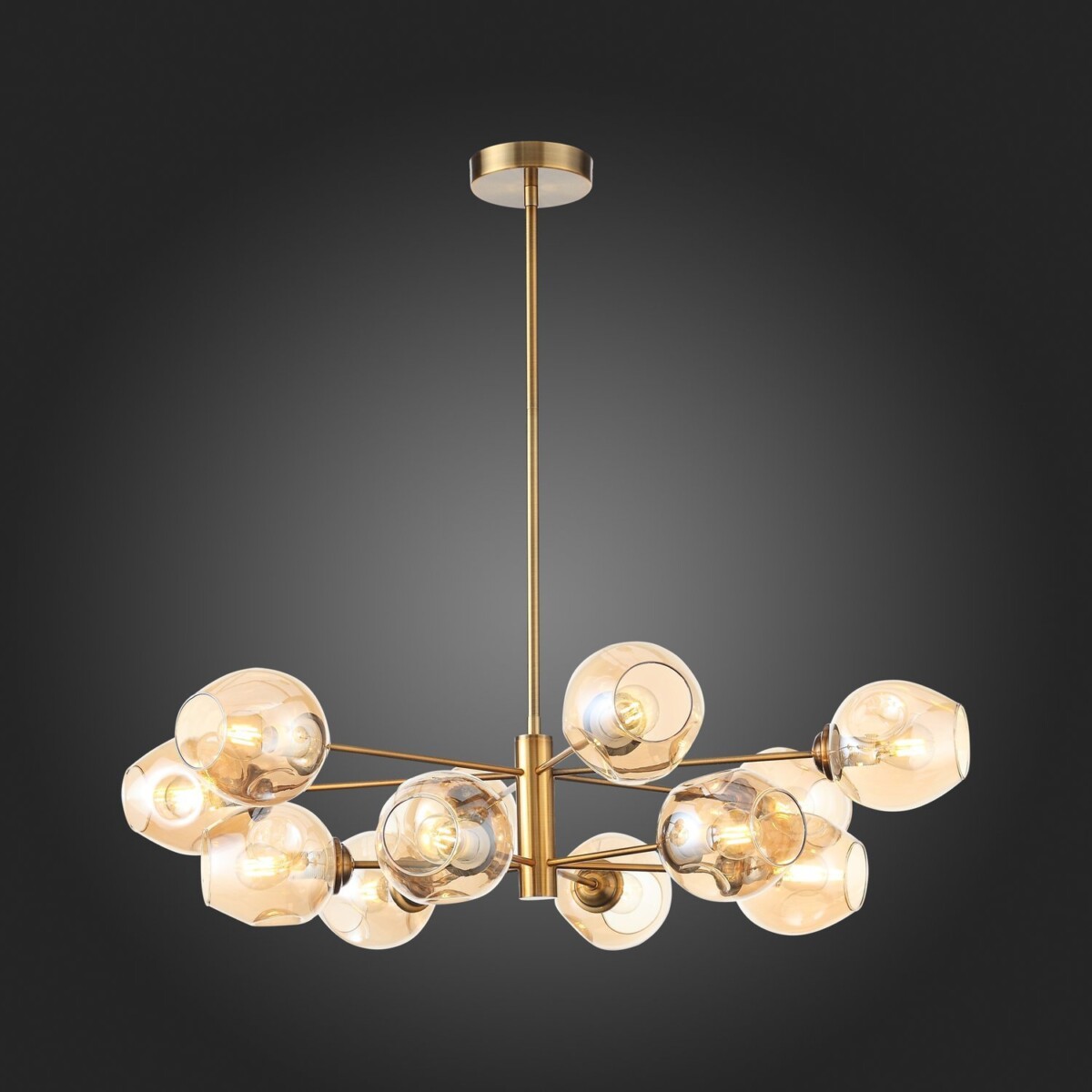 SL1500.203.12 Светильник подвесной ST-Luce Золотистый/Янтарный E14 12*40W FOVIA — изображение 5