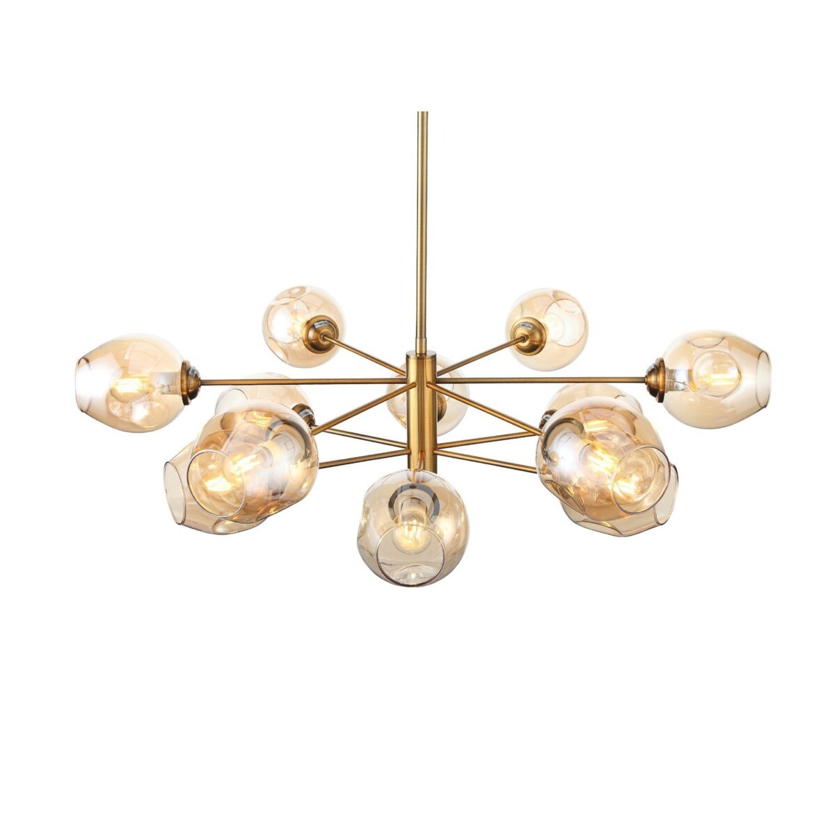 SL1500.203.12 Светильник подвесной ST-Luce Золотистый/Янтарный E14 12*40W FOVIA — изображение 15