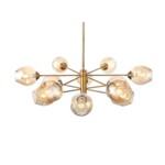 SL1500.203.12 Светильник подвесной ST-Luce Золотистый/Янтарный E14 12*40W FOVIA — изображение 15