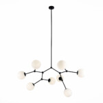 SL1506.403.08 Люстра подвесная ST-Luce Черный/Белый E14 8*40W CHIETI — изображение 3