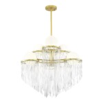 SL1511.203.06 Люстра подвесная ST-Luce Золотистый/Белый E27 6*60W ALLEGRO