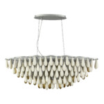 SL1517.103.08 Светильник подвесной ST-Luce Серебристый/Белый, Золотистый E14 8*40W Faenza — изображение 2