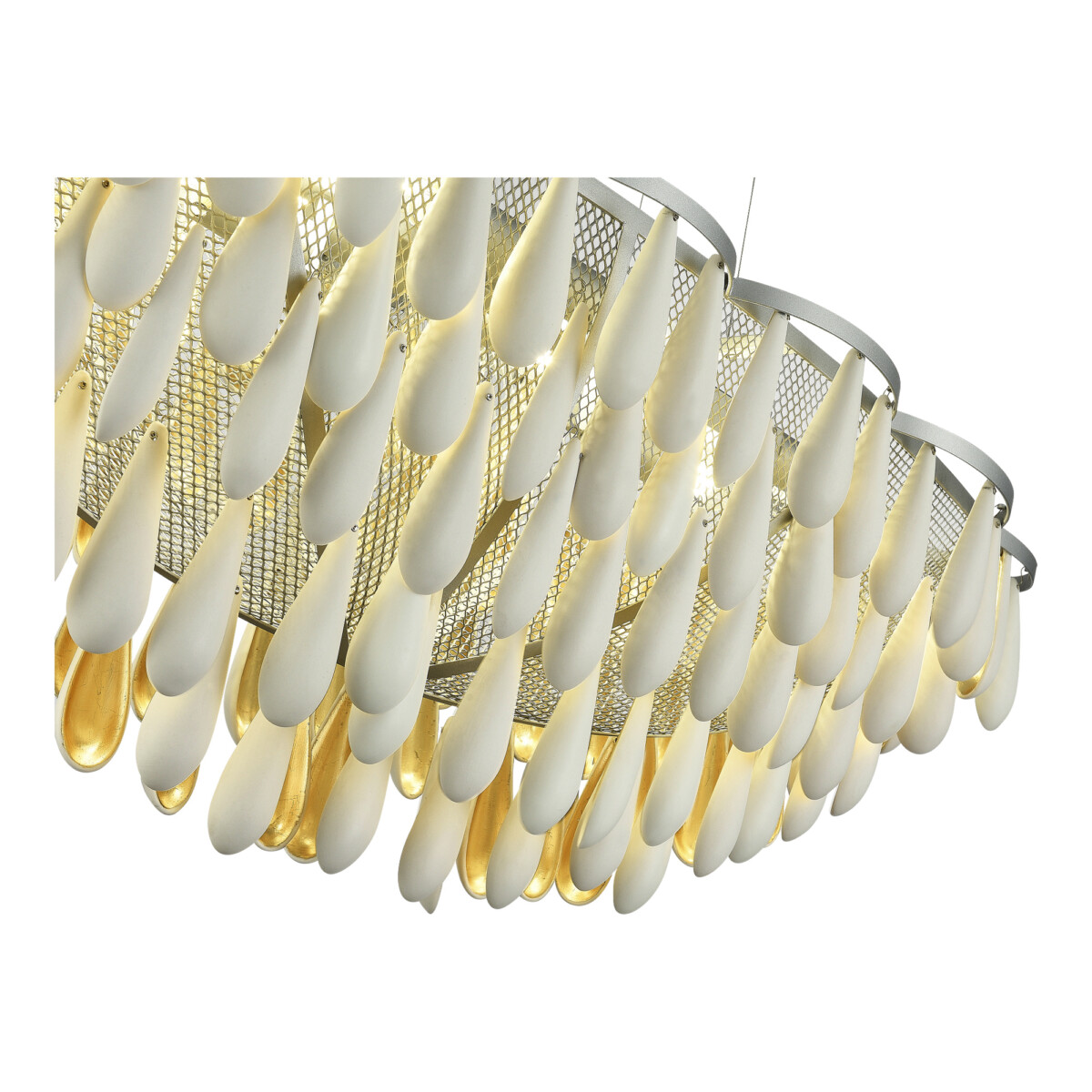 SL1517.103.08 Светильник подвесной ST-Luce Серебристый/Белый, Золотистый E14 8*40W Faenza — изображение 3