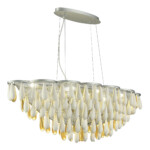 SL1517.103.08 Светильник подвесной ST-Luce Серебристый/Белый, Золотистый E14 8*40W Faenza — изображение 4