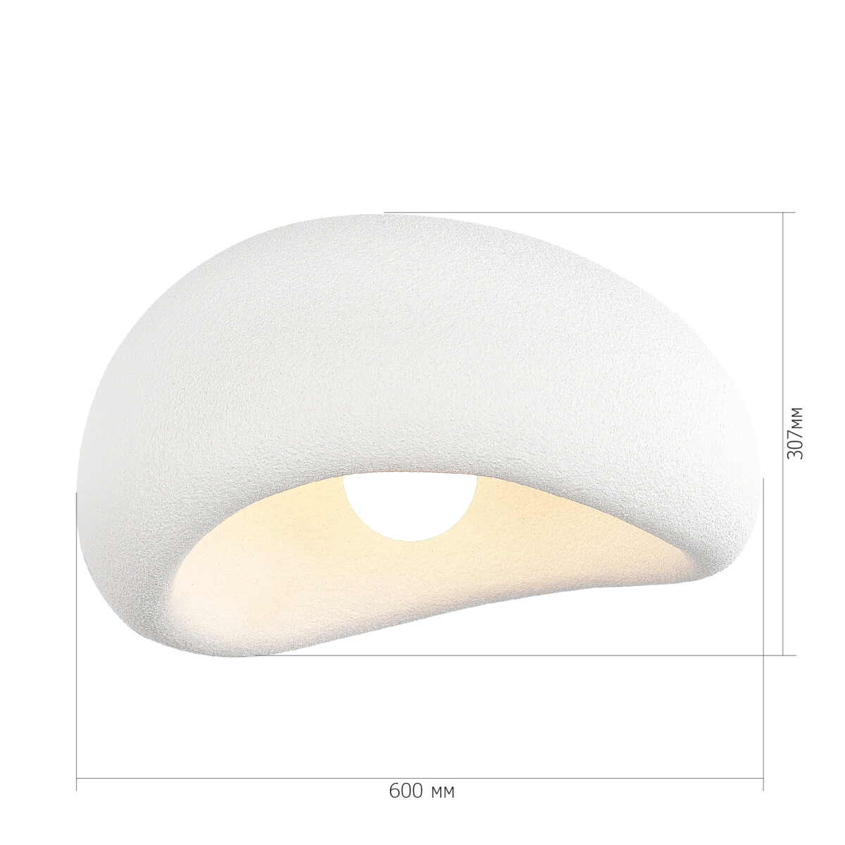 SL1522.512.01 Светильник потолочный ST-Luce белый/белый E27 1*60W WABI SABI — изображение 5