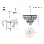SL1624.203.15 Люстра подвесная ST-Luce шампань/прозрачный E14 15*40W ERCOLANO — изображение 7