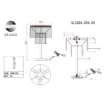 SL1624.204.03 Прикроватная лампа ST-Luce шампань/прозрачный E14 3*40W ERCOLANO — изображение 5