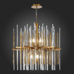 SL1628.303.08 Люстра подвесная ST-Luce Латунь/Прозрачный, Латунь E14 8*40W TERAMO — изображение 5