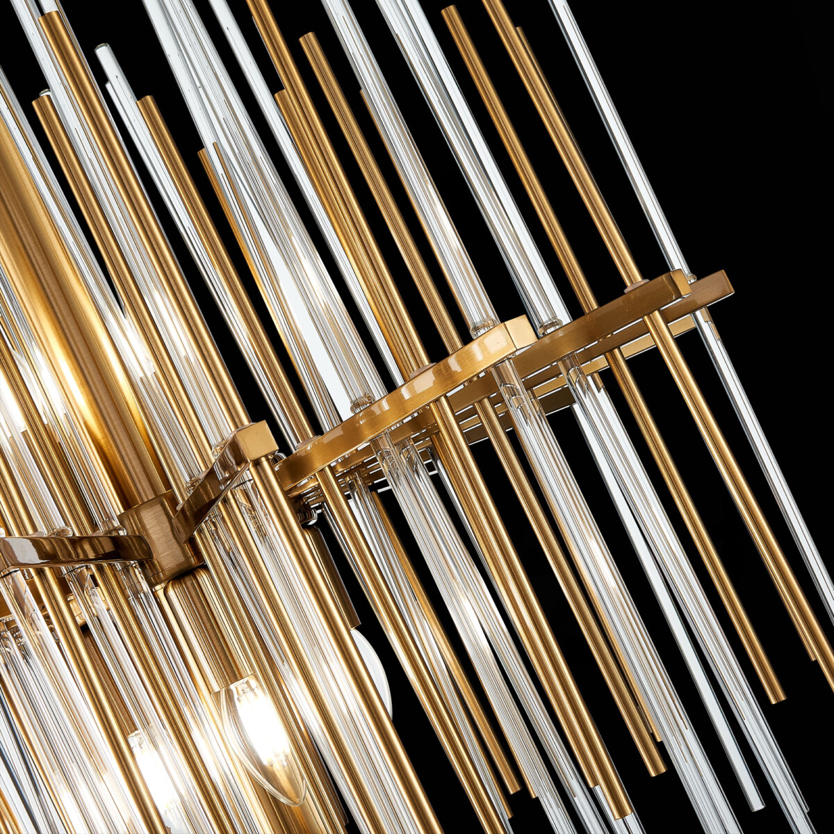 SL1628.303.08 Люстра подвесная ST-Luce Латунь/Прозрачный, Латунь E14 8*40W TERAMO — изображение 10