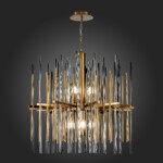 SL1628.303.08 Люстра подвесная ST-Luce Латунь/Прозрачный, Латунь E14 8*40W TERAMO — изображение 14