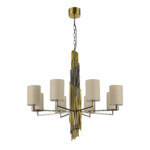 SL1638.303.08 Светильник подвесной ST-Luce Латунь/Серый E14 8*42W GLORIA — изображение 2