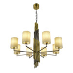 SL1638.303.08 Светильник подвесной ST-Luce Латунь/Серый E14 8*42W GLORIA — изображение 3