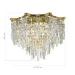 SL1659.302.07 Светильник потолочный ST-Luce Латунь/Прозрачный E14 7*60W OFELIA — изображение 4