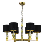 SL1759.303.06 Люстра подвесная ST-Luce Латунь/Черный E14 6*40W LINGOTTI — изображение 2