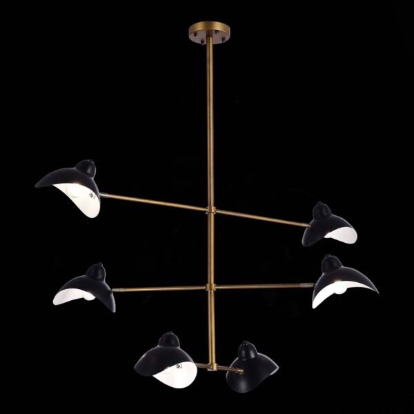 SL1801.303.06 Люстра потолочная ST-Luce Античная бронза/Черный E14 6*60W MINNE