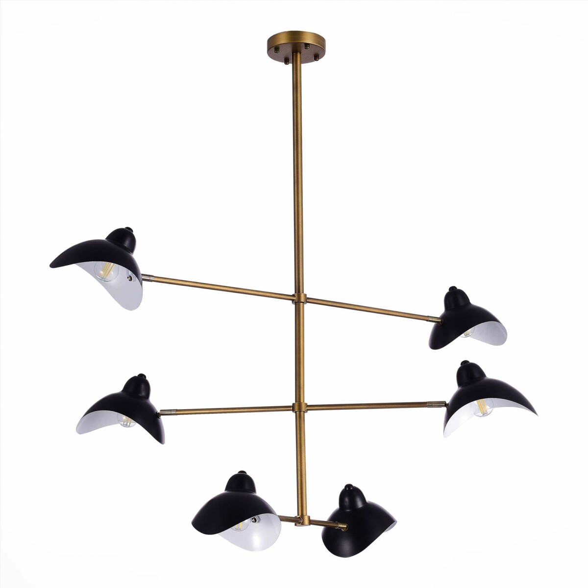 SL1801.303.06 Люстра потолочная ST-Luce Античная бронза/Черный E14 6*60W MINNE — изображение 4