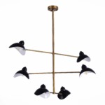 SL1801.303.06 Люстра потолочная ST-Luce Античная бронза/Черный E14 6*60W MINNE — изображение 4