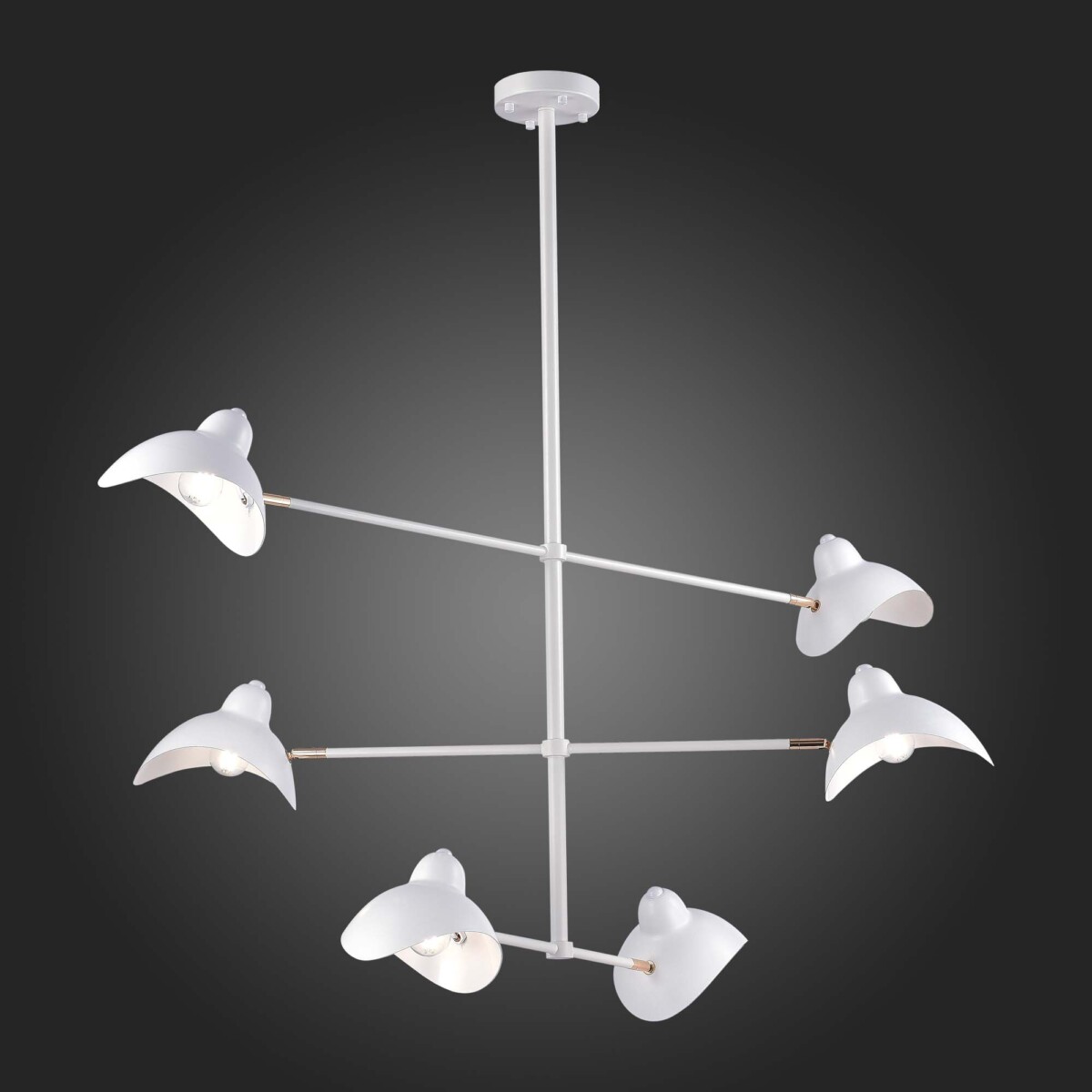 SL1801.503.06 Люстра подвесная ST-Luce Белый/Белый E14 6*60W MINNE — изображение 2